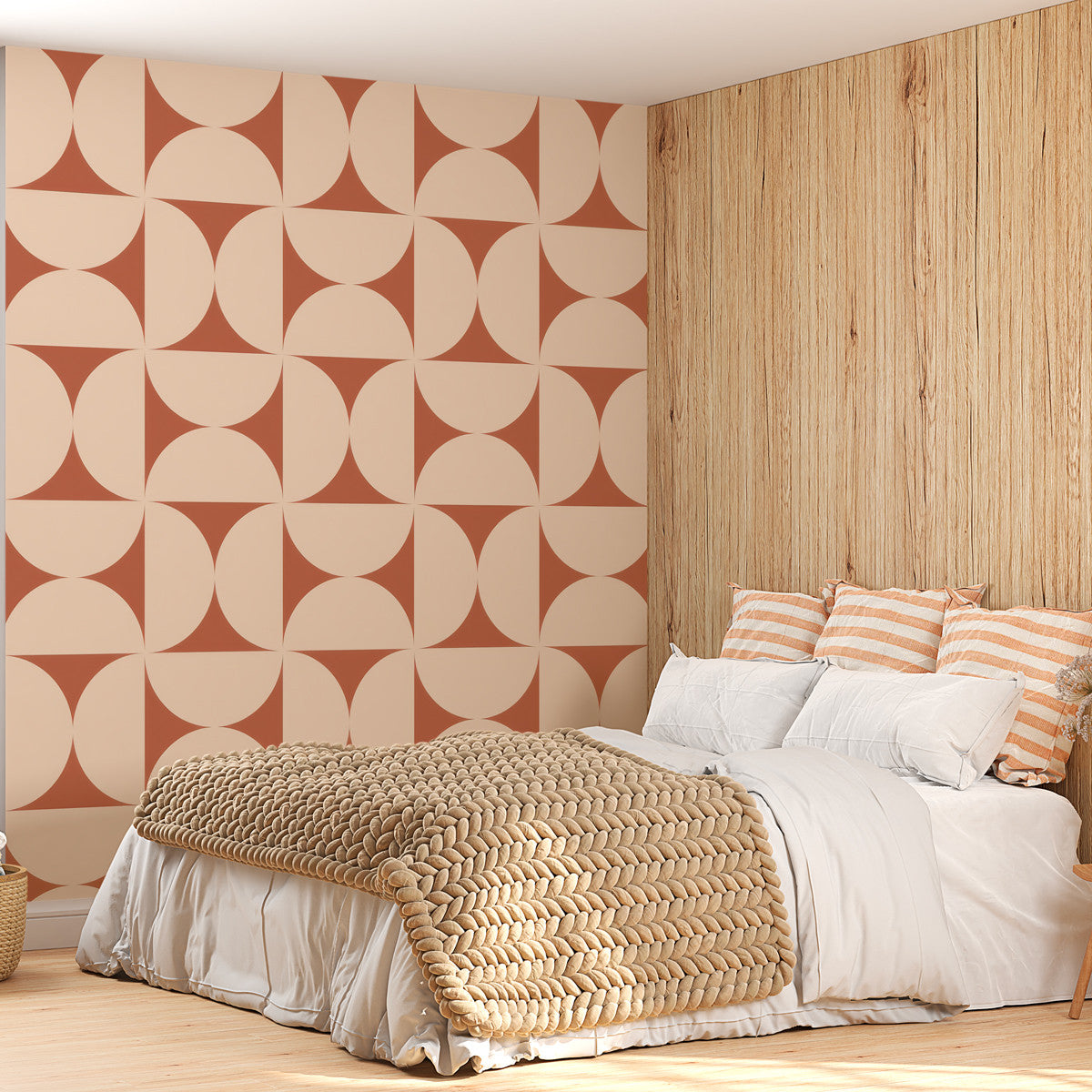 Papier peint terracotta moderne Terracotta Modernism, Wonderwall Casablanca, vue 5