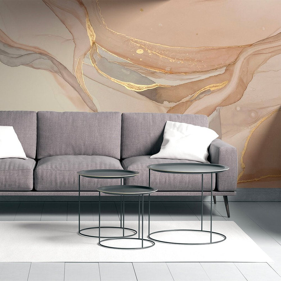Détail d'un intissé premium effet marbre — Wonderwall