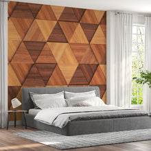 Papier peint bois triangles Bois Triangulaire, Wonderwall Casablanca, vue 3
