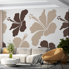 Papier peint fleurs d'hibiscus Hibiscus Chic, Wonderwall Casablanca, vue 3