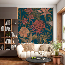 Papier peint floral sur fond sombre Jardin Nocturne, Wonderwall Casablanca, vue 3