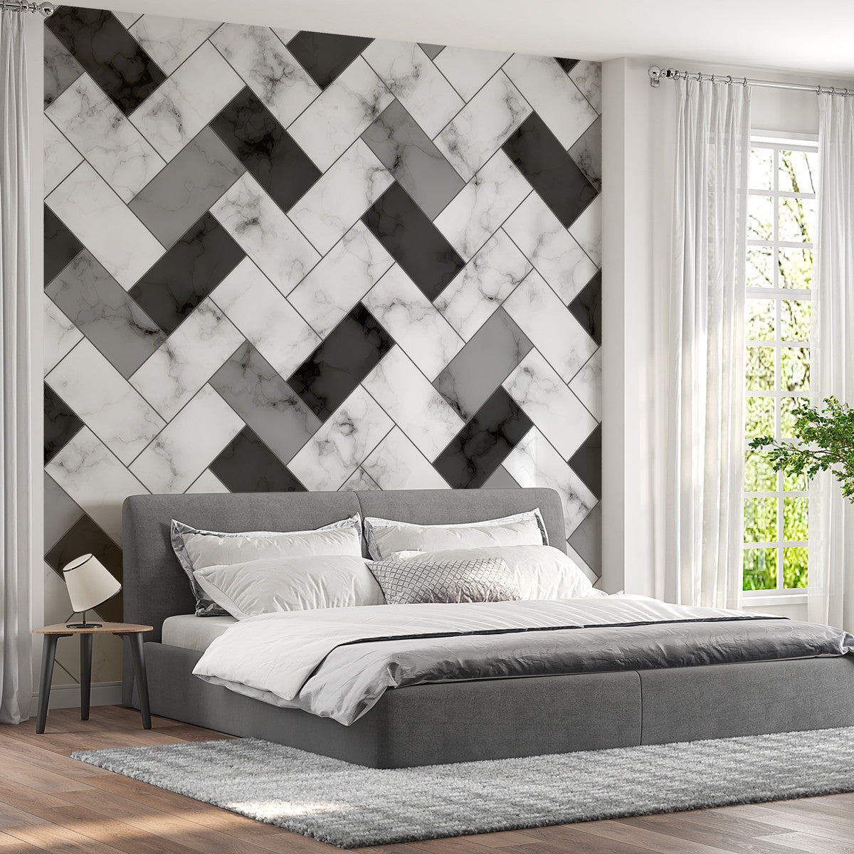 Papier peint Art Déco marbre Art Deco Marble Luxe, Wonderwall Casablanca, vue 3