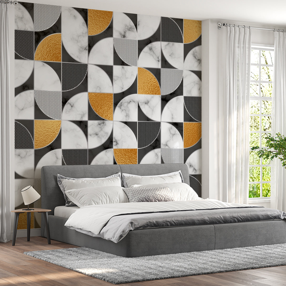 Papier peint effet marbre moderne Modern Marble, Wonderwall Casablanca, vue 1