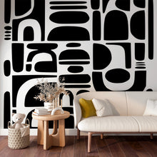 Papier peint moderne noir et blanc Moderne Monochrome, Wonderwall Casablanca, vue 2