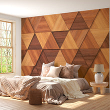 Papier peint bois triangles Bois Triangulaire, Wonderwall Casablanca, vue 2