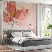 Papier peint floral terracotta Évasion Florale Terracotta, Wonderwall Casablanca, vue 4