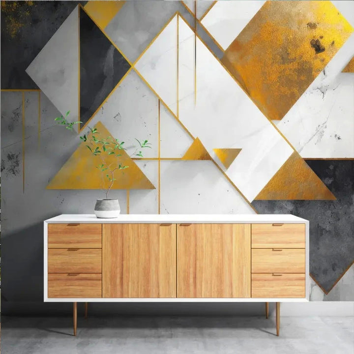 Géométrie Dorée Art Déco