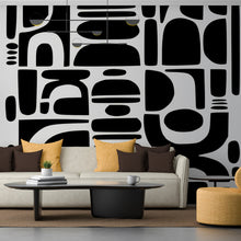 Papier peint moderne noir et blanc Moderne Monochrome, Wonderwall Casablanca, vue 3